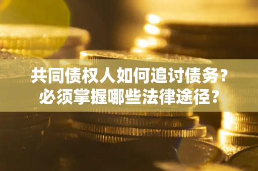 北京共同债权人如何追讨债务？必须掌握哪些法律途径？
