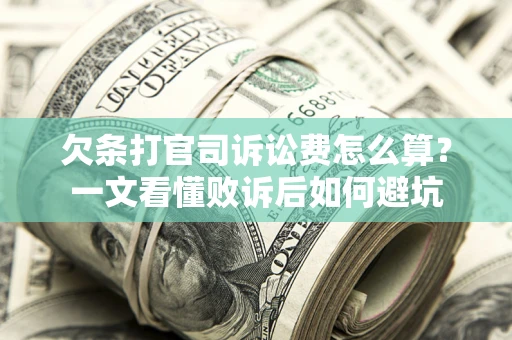北京欠条打官司诉讼费怎么算？一文看懂败诉后如何避坑